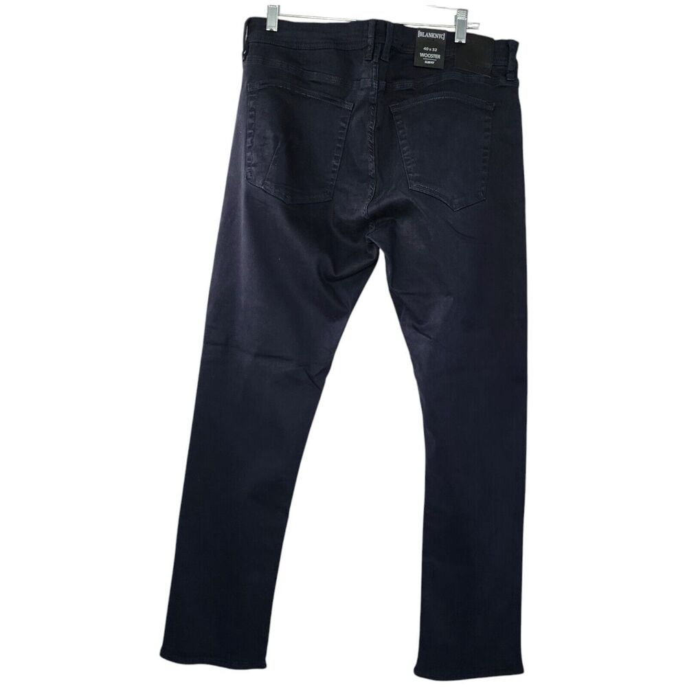 [Blank‎ NYC] Mens Wooster Slim Fit Jeans black Soft Pants 40x32 Classic Preppy